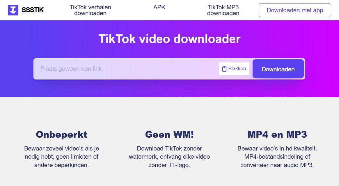 TikTok Video Downloaden Zonder Watermerk: Complete Handleiding voor sssTik